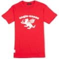 Anglo-Saxon White Dragon Red T-Shirt
